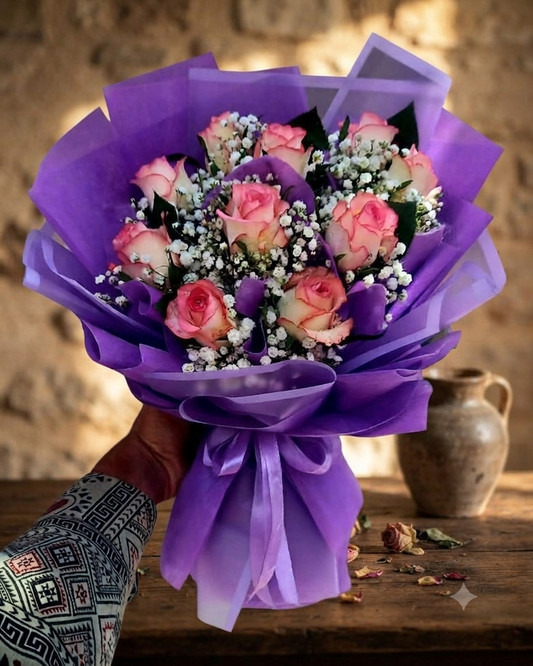 Pink Rose Bunch