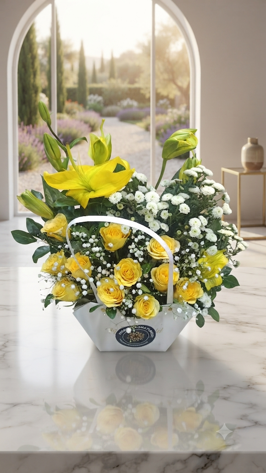 Yellow Blooms Flowers Bouquet