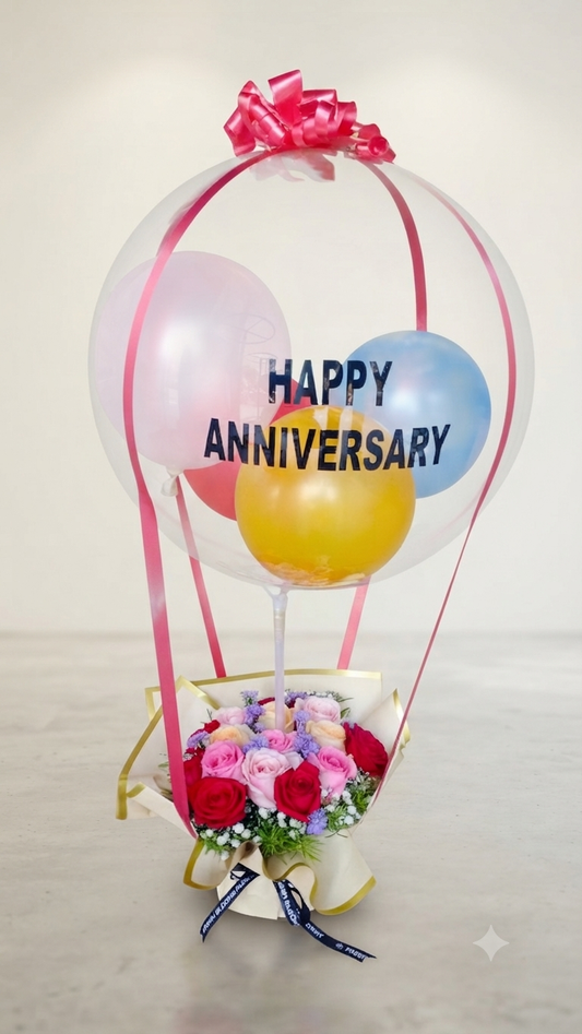 Love Anniversary Balloons Bouquet