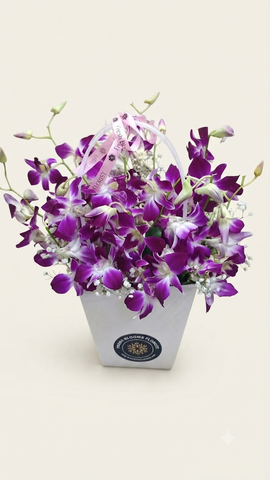 Premium Perpel Orchid Bouquet