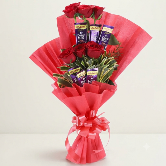 Chocolate Roses Bunch