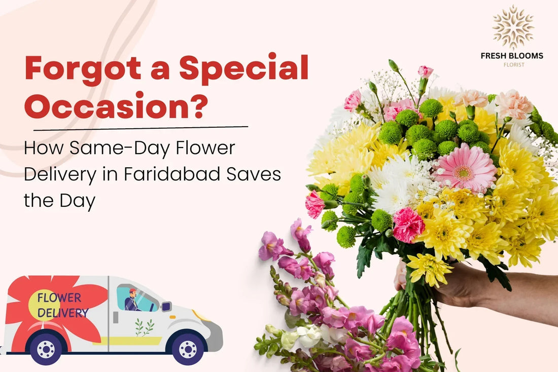 Forgot a Special Occasion? How Same-Day Flower Delivery in Faridabad Saves the Day