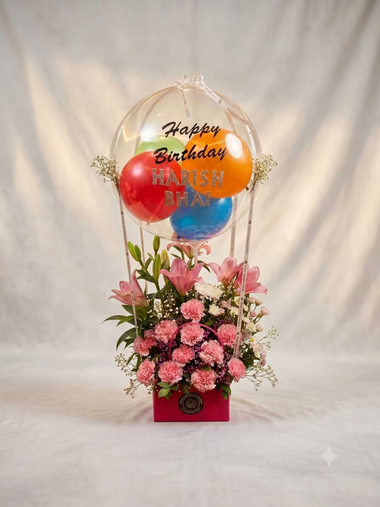 Balloons Flowers Bouquet