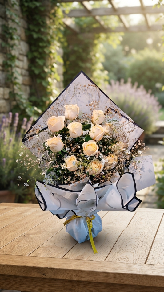 Peach Rose Bunch