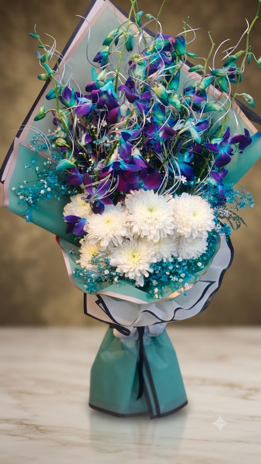 Blue Orchid Bouquet