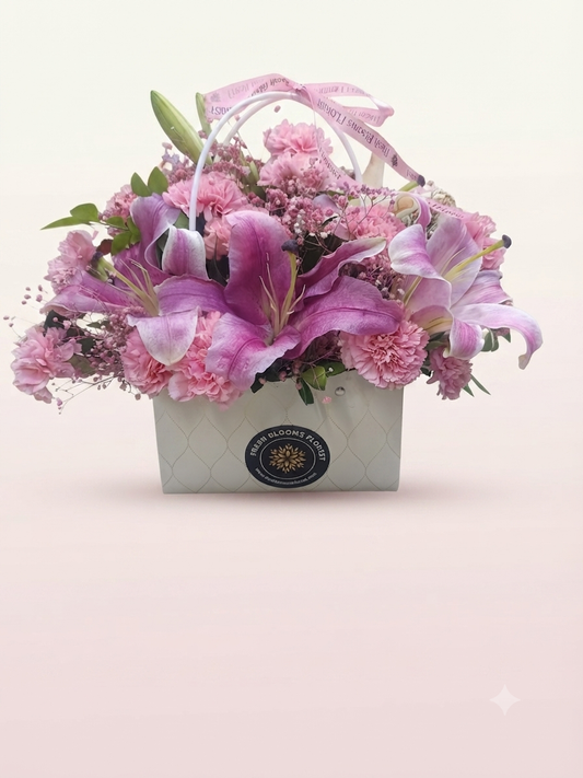 Pink Carnations Lily bag