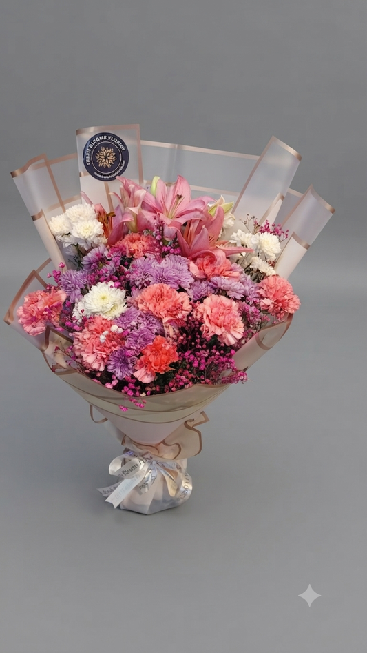 Carnations Lily Mix Bunch