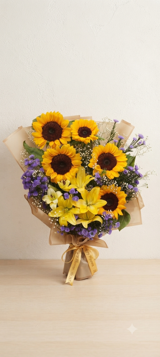 Sunflower Lily Bunch