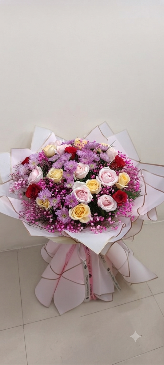 Premium Sweet pink Mix Flowers Bunch