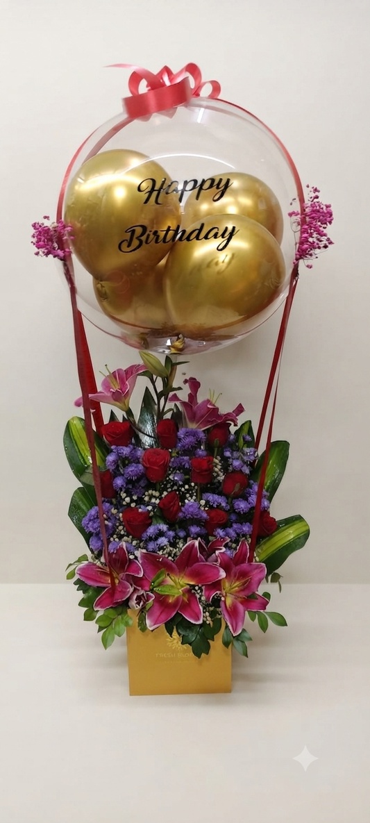 Birthday Of  Balloons Bouquet
