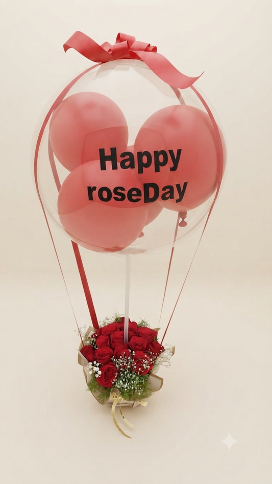 Love Romance Balloons Bouquet