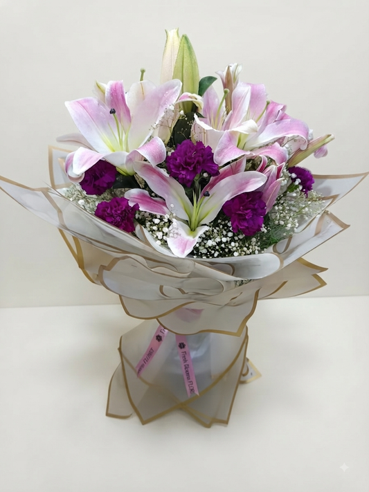 Lily N Carnations Bunch