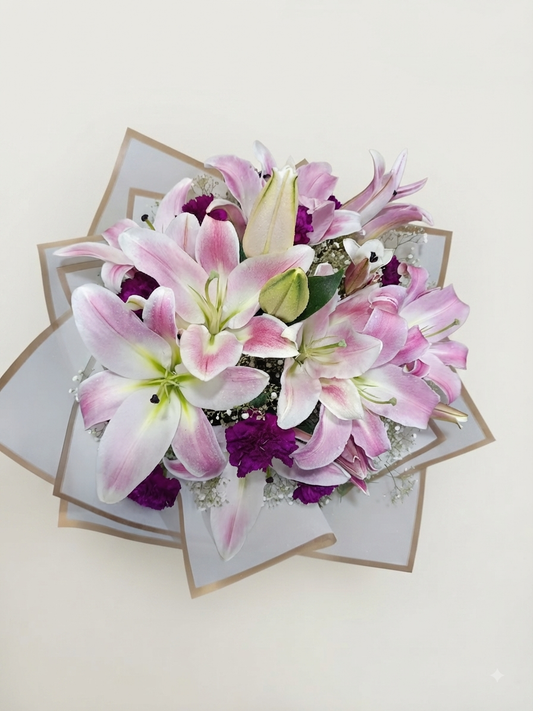 Lily N Carnations Bunch