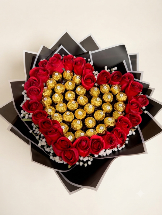 Heart shape Roses Arrangement
