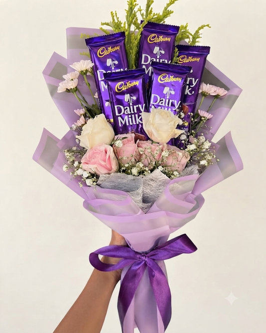 Chocolate flowers bouquet