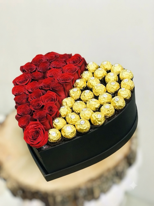 Heart of Premium Chocolate Bouquet