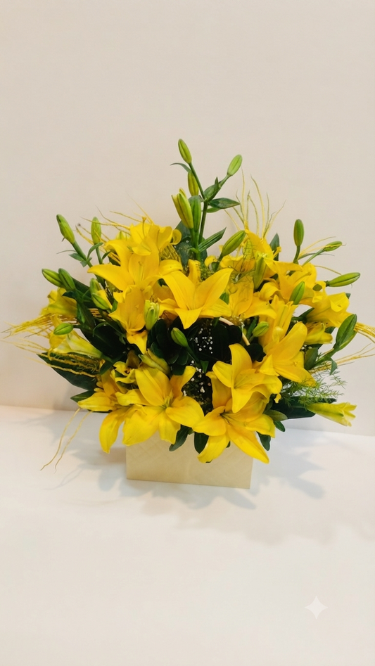 Lilies Flowers Box