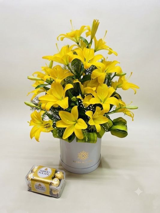 Ferro Rocher Lilies Bouquet