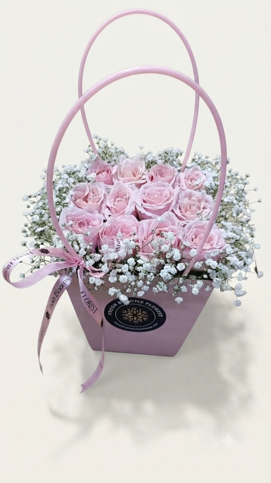 Sweet Pink Roses Bouquet