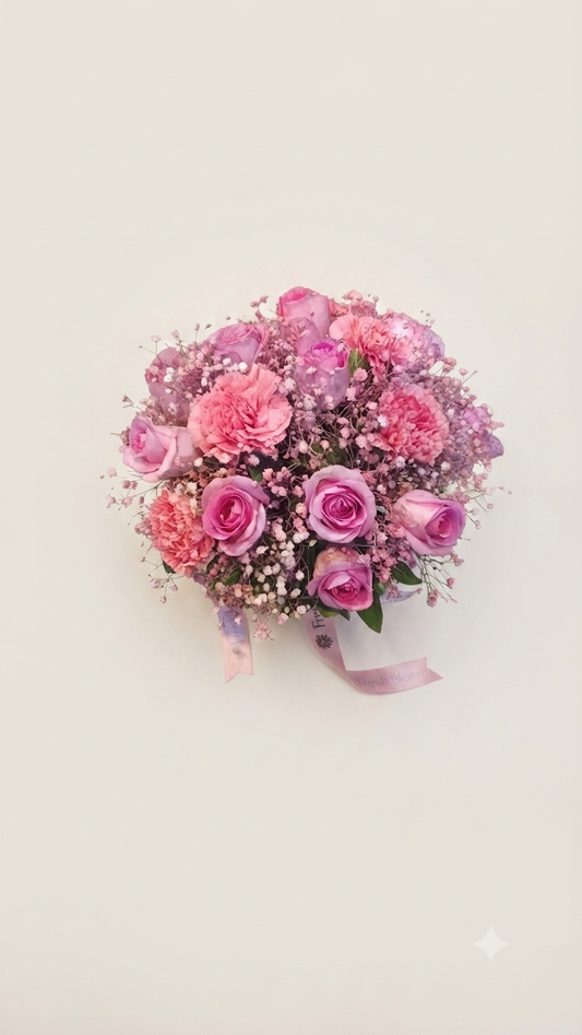 Pretty pink Floral vase
