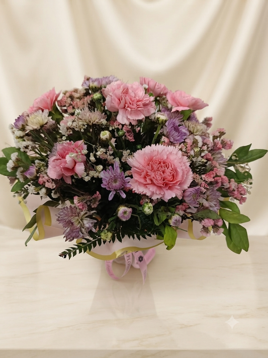Pink Carnations Flowers Bouquet