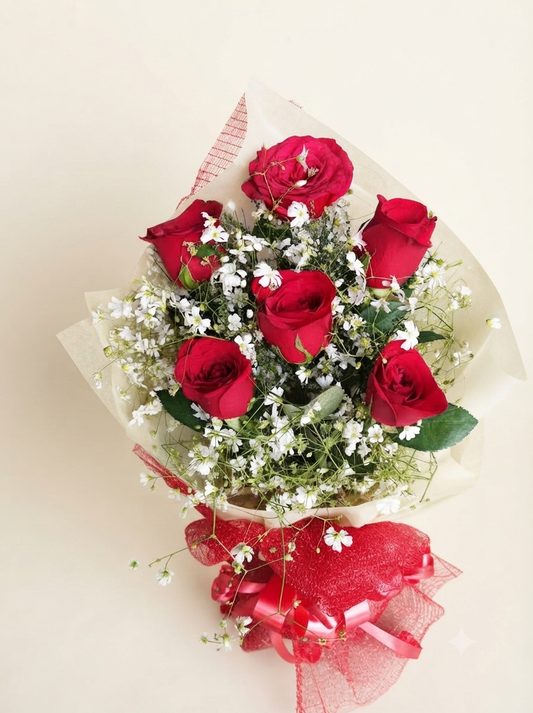 Mini Red Roses Bunch