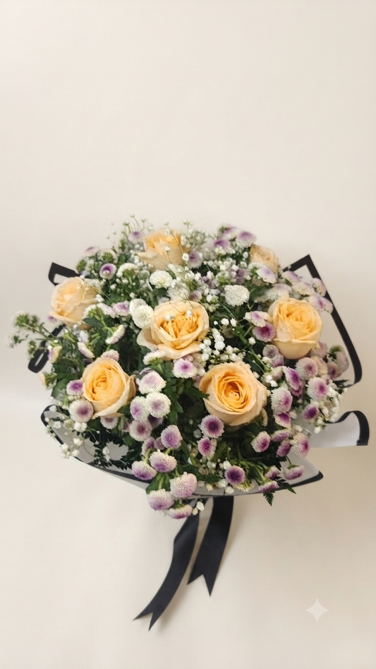 Peach Rose mini Bouquet