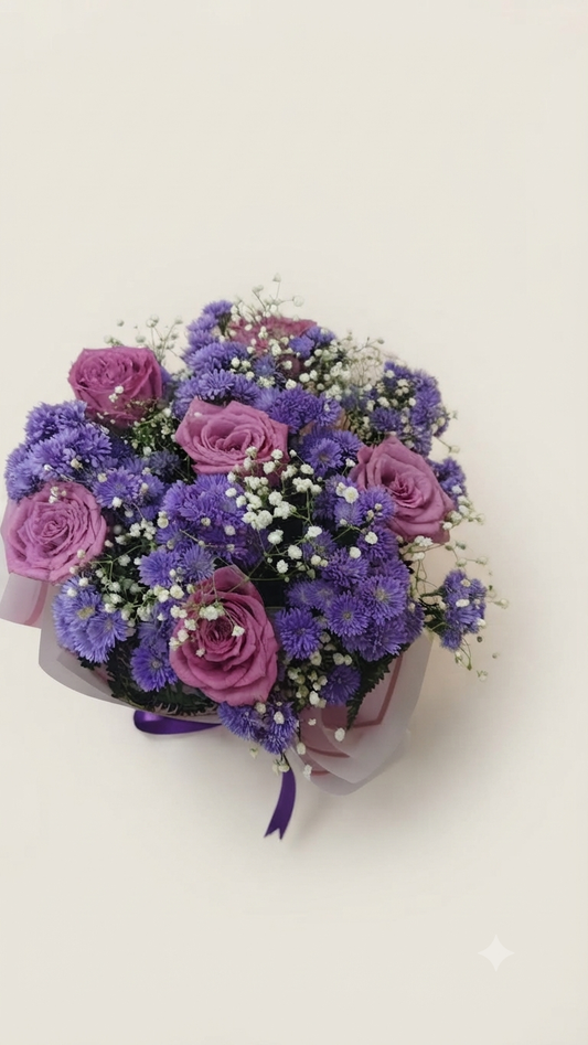 Perpel Roses mini Bouquet