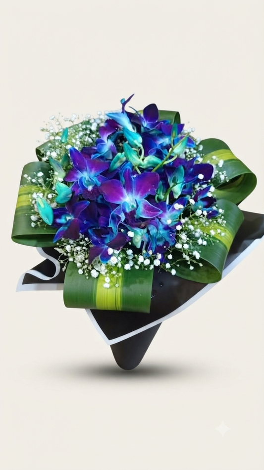 Blue Orchid mini Bouquet