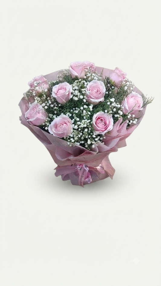 Sweet pink Roses Bunch