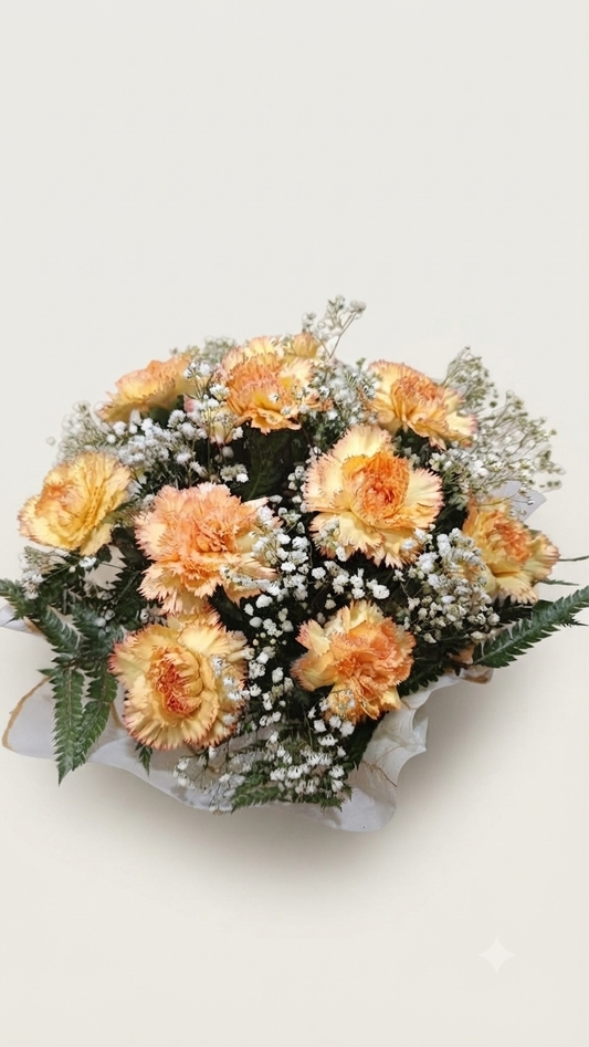 Orange Carnations mini Bouquet