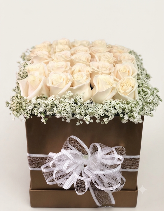 Luxury white Roses Bouquet