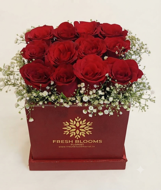 Red Roses Box Flowers