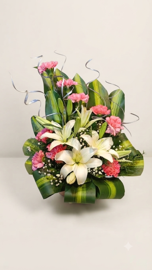 Carnations Lily Bouquet