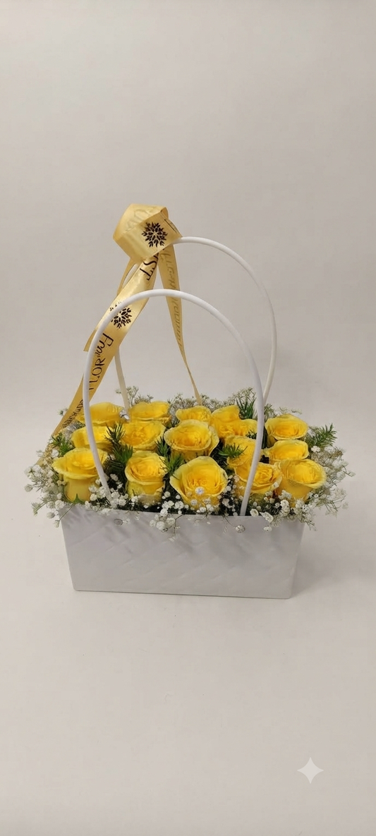 Passionate yellow Rose Bouquet