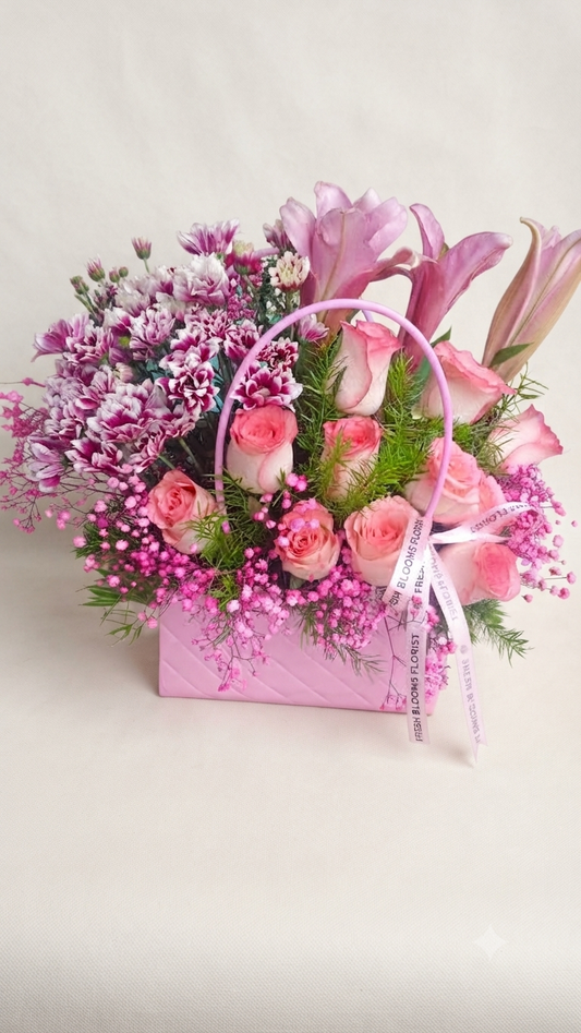Premium Pink Flowers Bouquet
