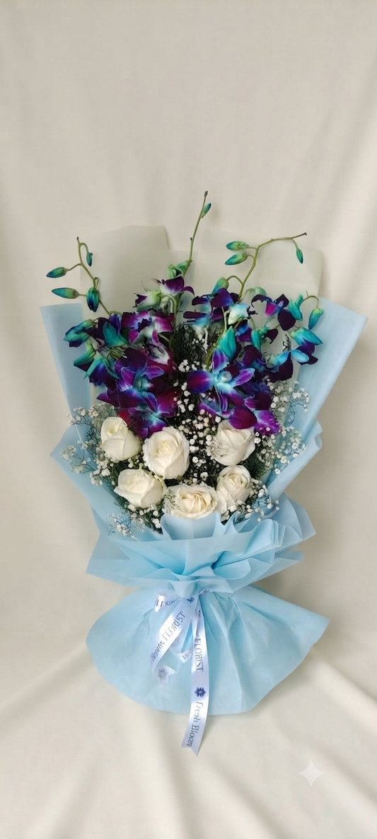 Blue N White Bouquet
