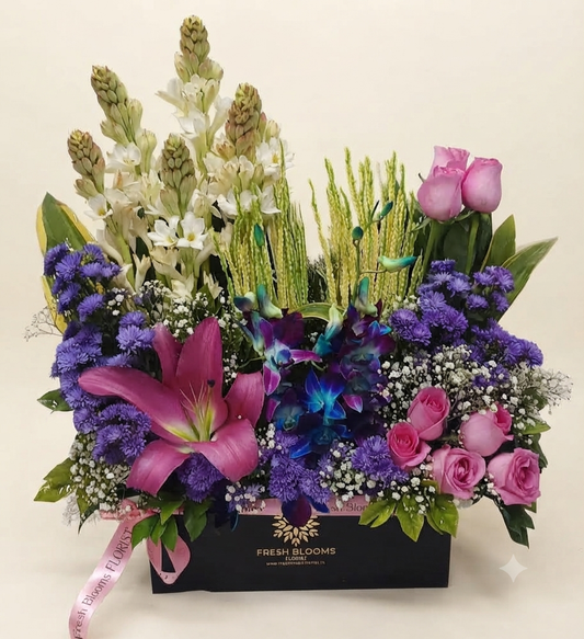 Premium mix Exotic flowers Box