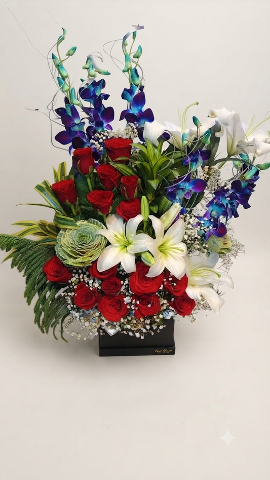 Box Of Flowers Bouquet