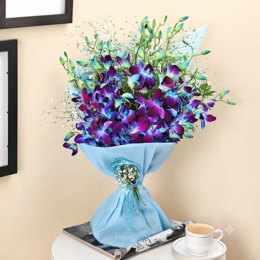 Elegance Blue Orchid Bouquet