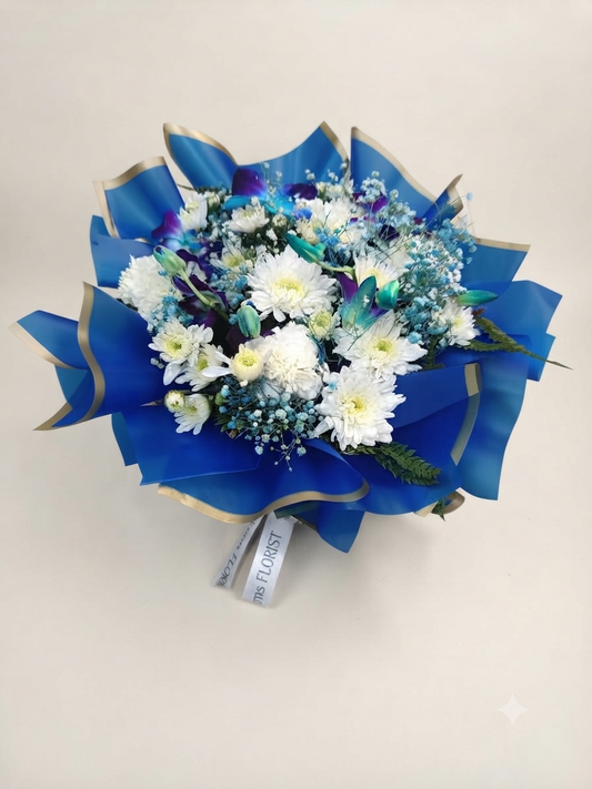 Blue Orchid mini Bouquet